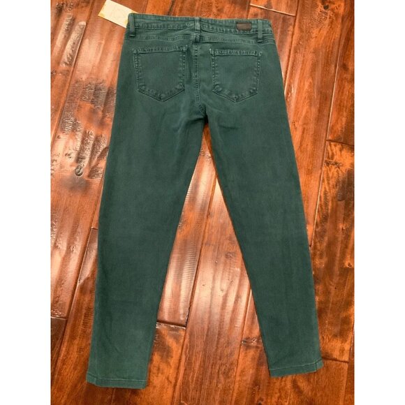 Paige Emerald Green “Skyline Ankle Peg” Skinny Jeans, Size 27 - Picture 4 of 8